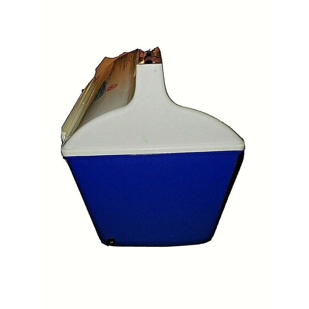 Clearly Canadian Lunch Box Radio Vintage Collectible Rare Blue White Am/Fm